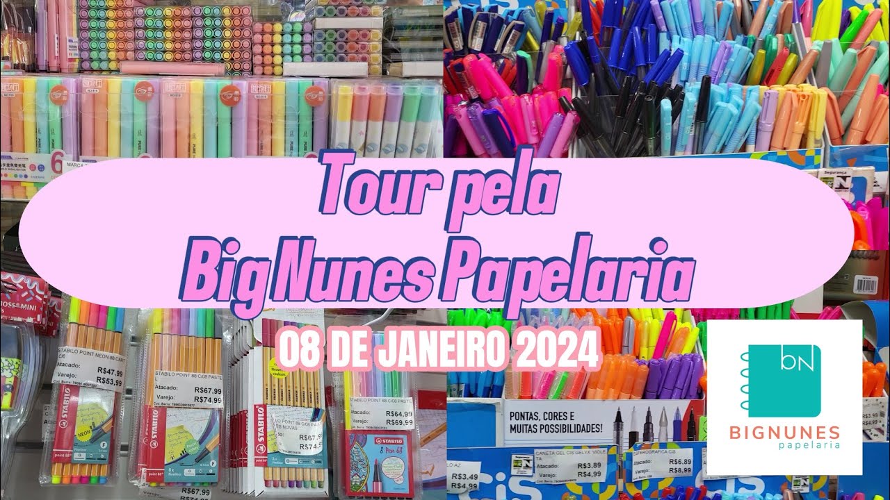 Tour Big Nunes Papelaria- 08 de Janeiro de 2024 🩷✨️