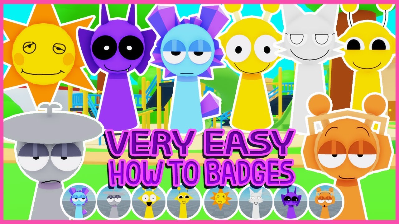 Roblox - [HUGE UPD] - How to get 8 Badges in Sprunki 3D Roleplay