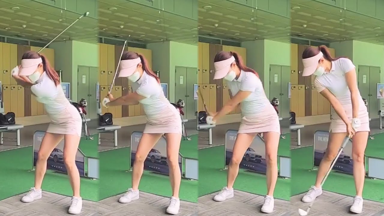 KLPGA 프로 171cm 여신 이루나 미녀골퍼의 헤드스피드, 스윙동작 보시죠~!! 참고로 골프레슨은 현재 만석 입니다!