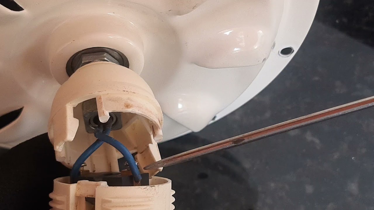 Ventilador de teto receptáculo substituir trocar retirar