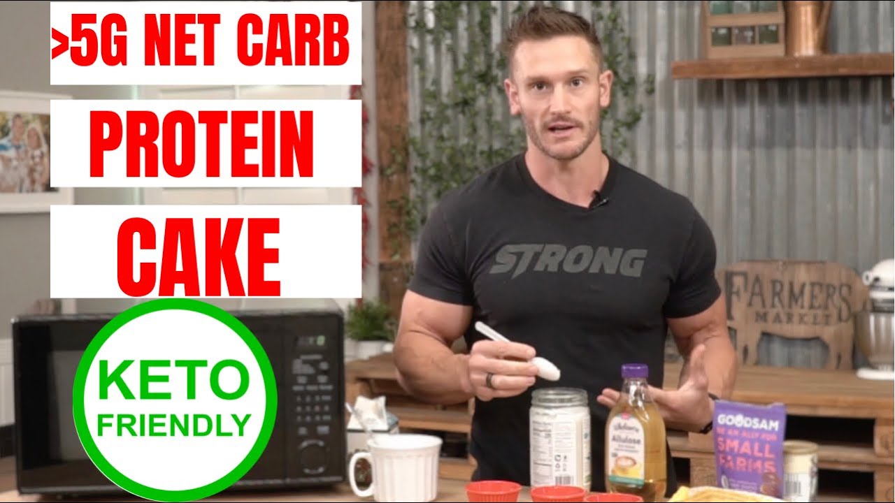 Chocolate Keto Mug Cake Recipe- 4 mins to make! (25g Protein)