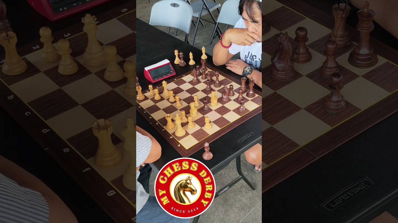 Intense Queen versus Queen endgame in Italian Game played between Daniel Te versus Rene Arroyo