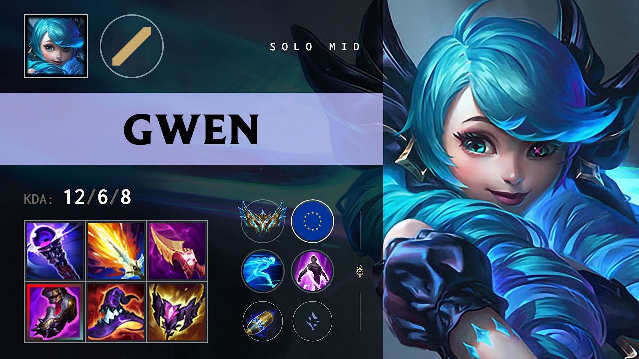 Gwen Mid vs Diana - EUW Challenger Patch 26.12