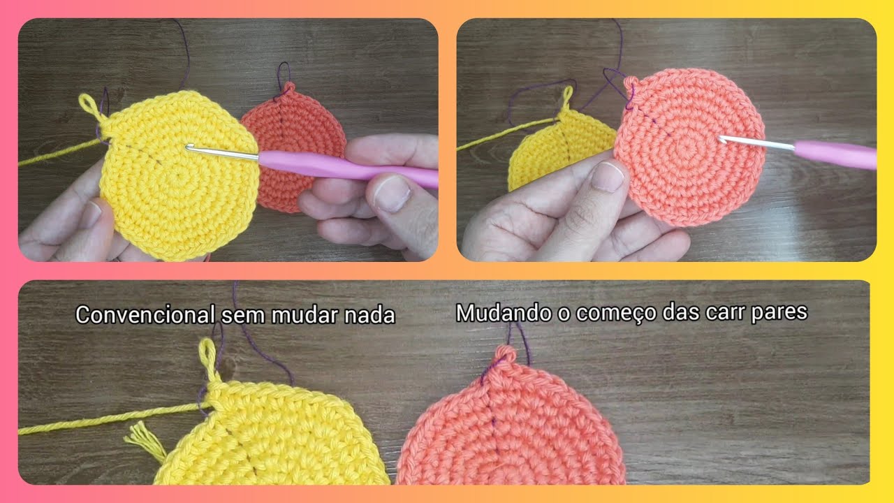DICA para um círculo perfeito e  Amigurumi sem aquelas marcas de aumentos (Dica extra na descrição)