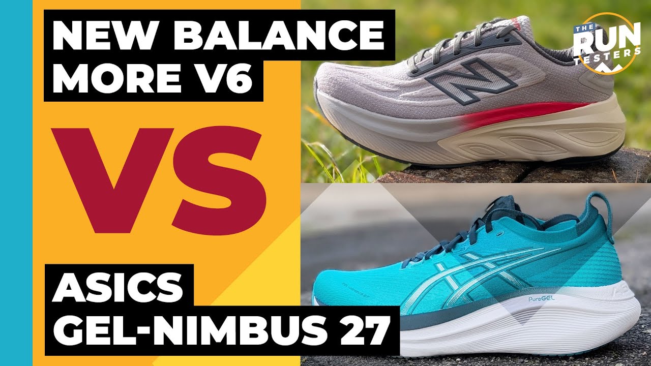 New Balance Fresh Foam X More V6 против Asics Gel-Nimbus 27 | Сравниваем две модели кроссовок с а...