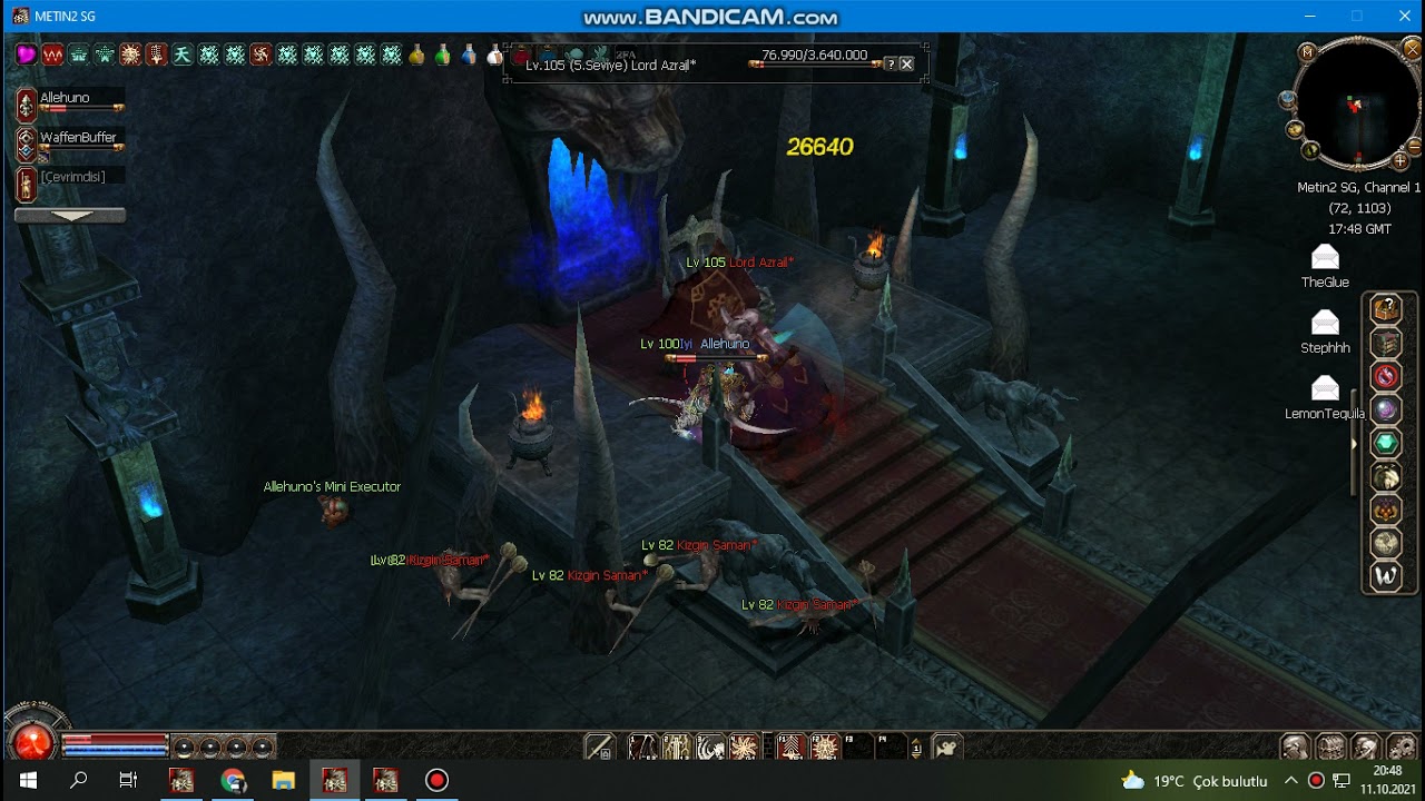 Metin2 Singapore Catacomp Lord Gahnasel kill
