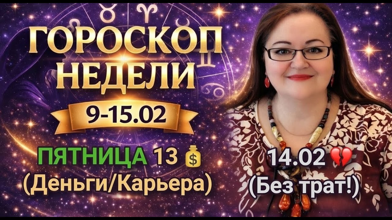 Гороскоп недели 9 - 15 февраля: Пятница 13-е — к деньгам, а 14 февраля — к расходам? 💔💸