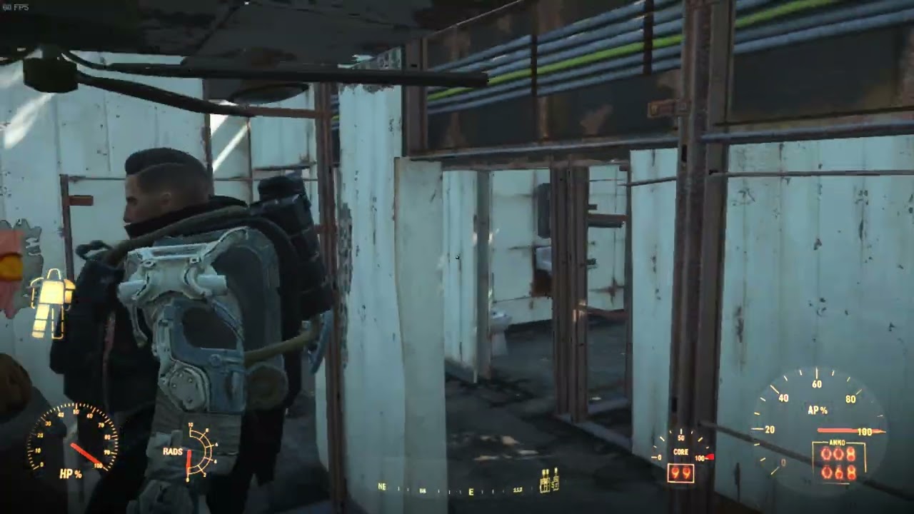 Fallout 4 T 49 power armor and the Storyteller companion mod 4K