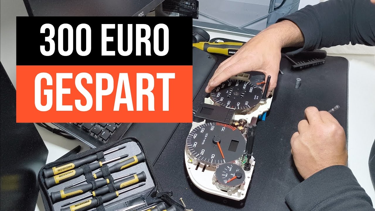 Audi 80 Tacho Reperatur I KM Zähler in 30 Min. selbst reparieren