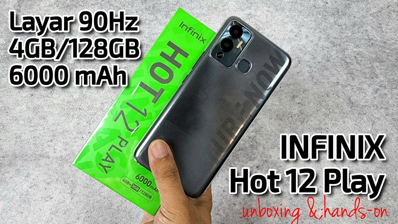 Layar Mewah Batre Gajah - Infinix Hot 12 Play Unboxing,