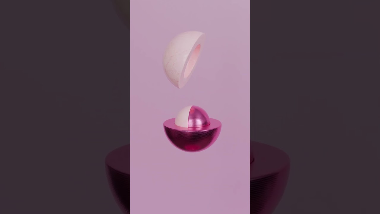 Satisfying Infinite Zoom Marble - Infinite Looping Blender 3D Animation