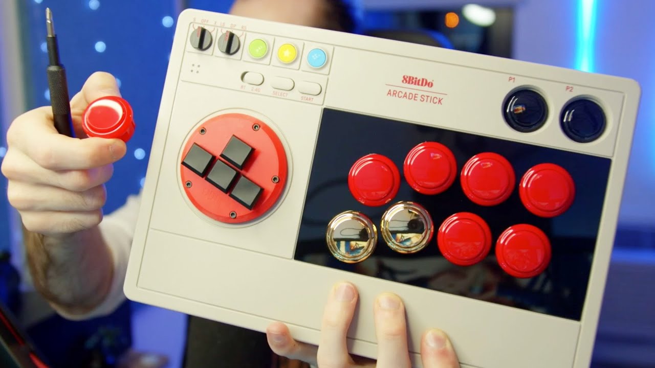Установка кнопок аркадного управления SANWA в мой аркадный джойстик 8bitdo
