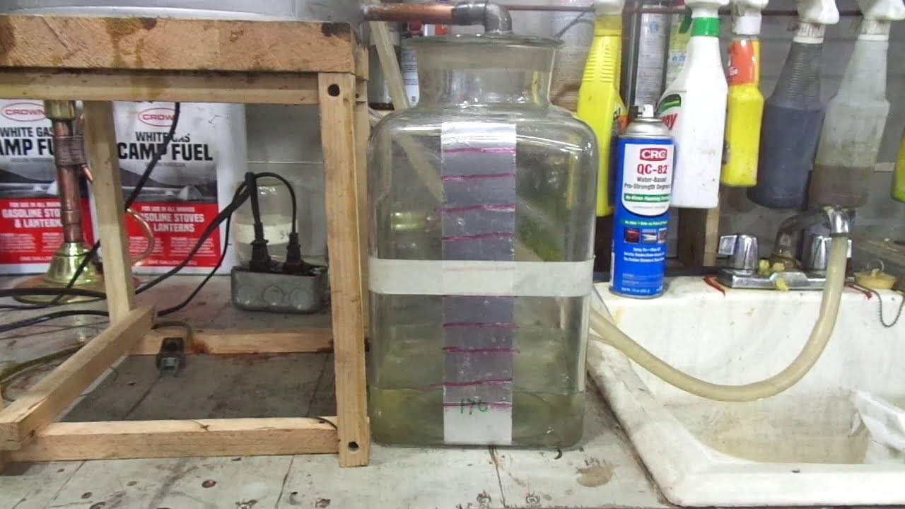 white gas still second improved set up