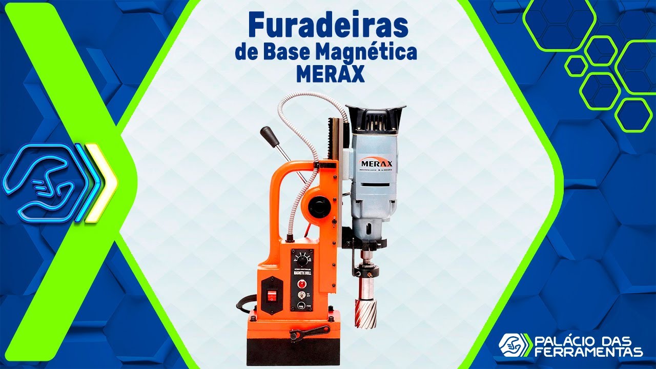 Furadeiras Base Magnética Merax
