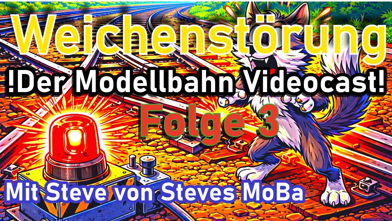 Weichenstörung der Modellbahn Videocaust Folge 3 mit Steve von Steves MoBa