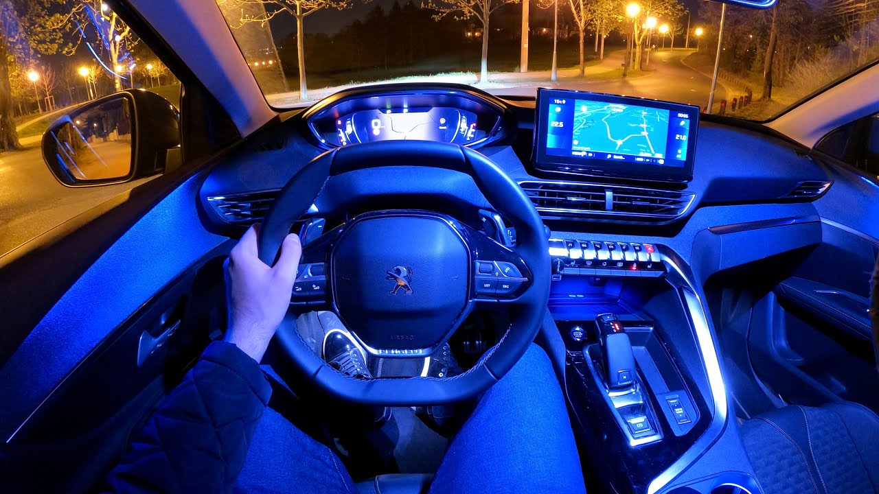Новый PEUGEOT 5008 (2021) - НОЧНОЙ тест-драйв и ПОЛНЫЙ ОБЗОР (Facelift Blue HDi 130 HP EAT8)