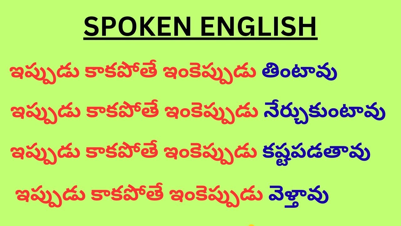Daily Use English Sentences In Telugu|Speak English Fluently |Learn to speak English Fast|Telishkidz