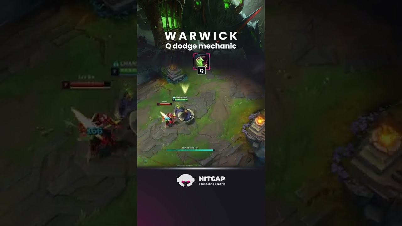 Did you know you can dodge MASSIVE cc with Warwick Q?