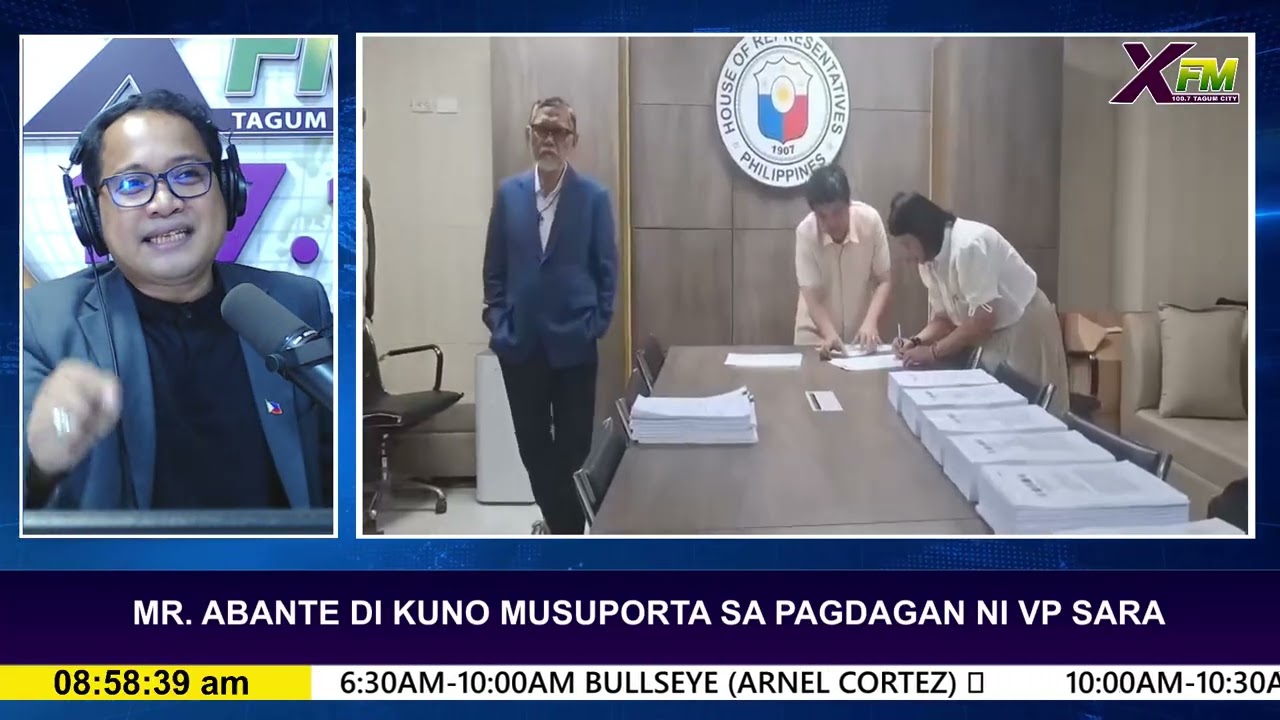 MR. ABANTE DI KUNO MUSUPORTA SA PAGDAGAN NI VP SARA