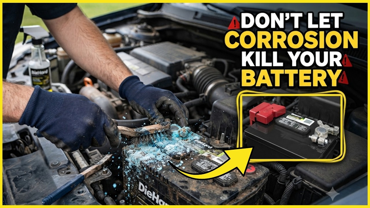 Remove Car Battery Corrosion in Minutes &ndash; Easy DIY Fix🚘🔋