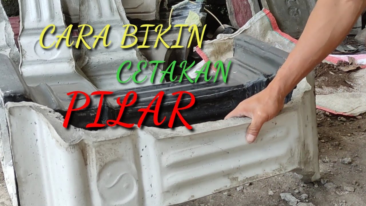 cara bikin cetakan pilar pot bonsai