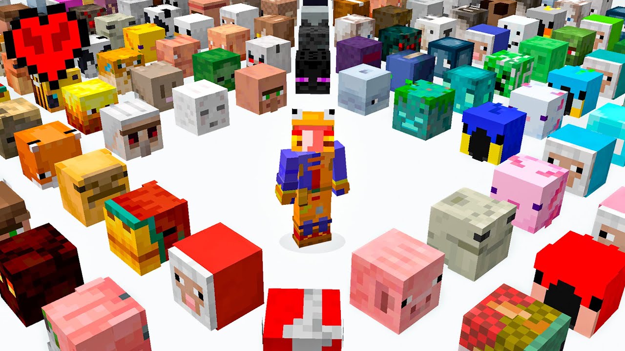 Consegu&iacute; Todas las Cabezas de Mobs en Minecraft Survival