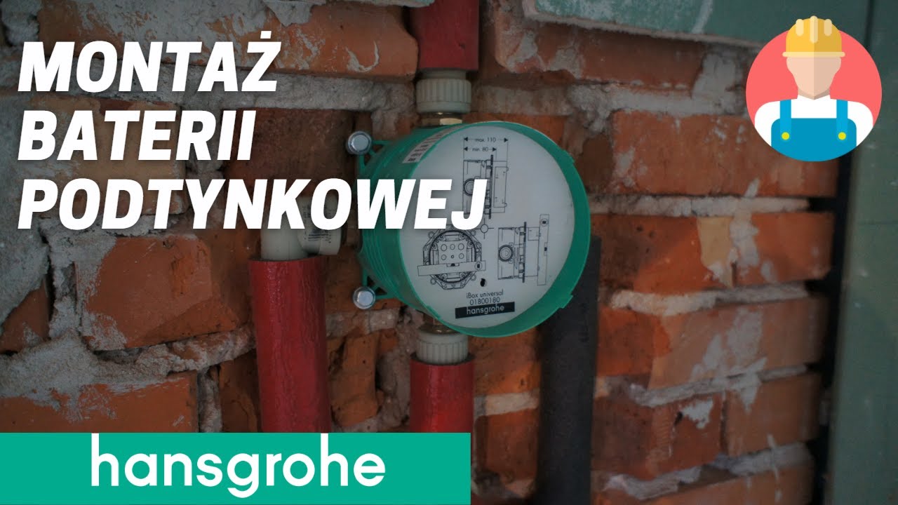 Montaż baterii podtynkowej z deszczownicą
