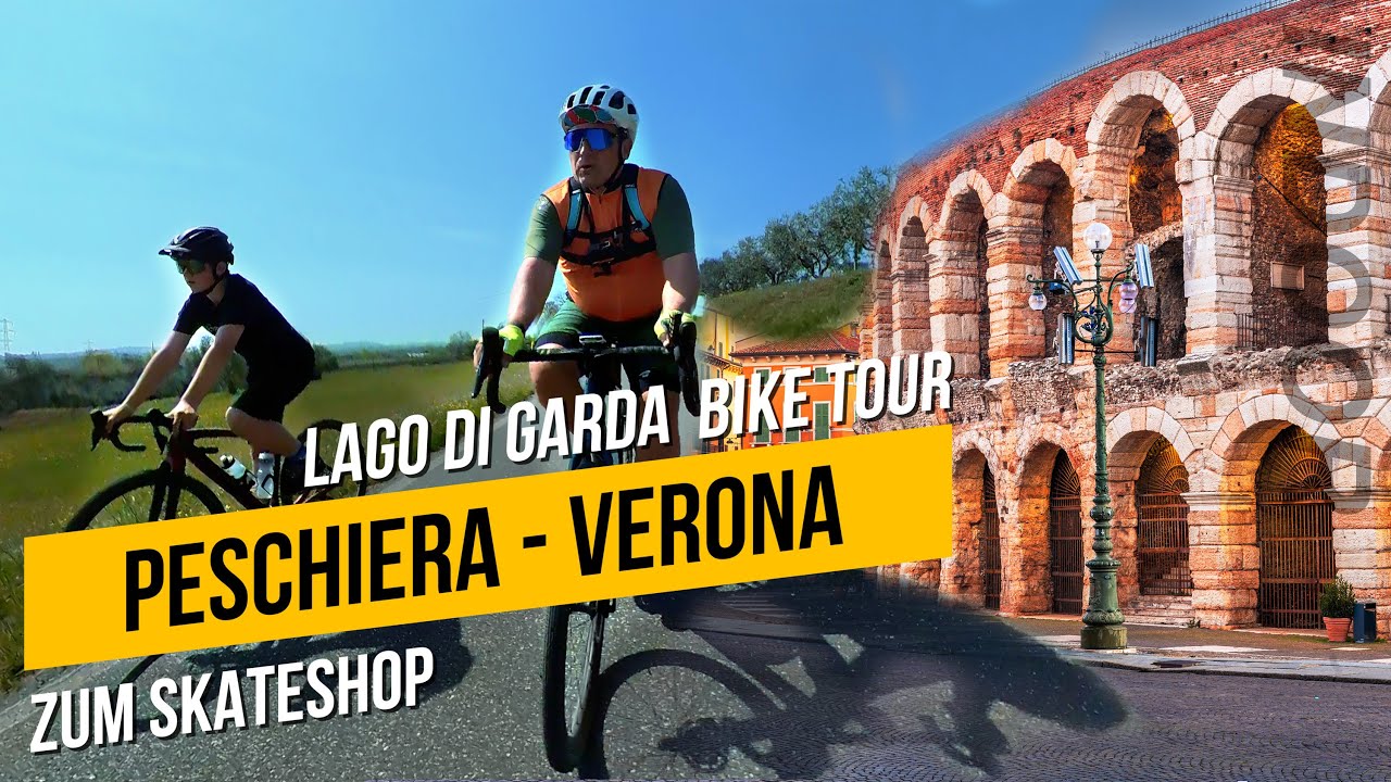 Gardasee -Verona Radtour von Peschiera nach Verona Gravel Trek Checkpoint 4K
