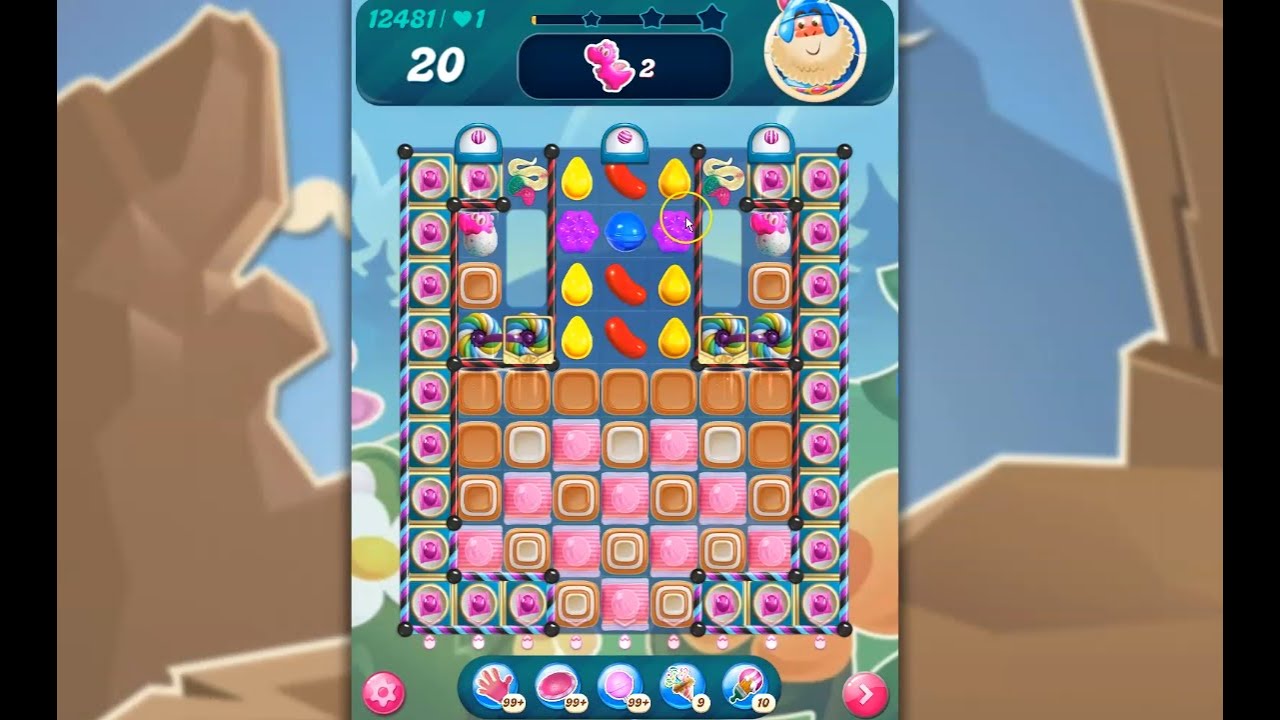 Candy Crush Saga Level 12481 No Boosters