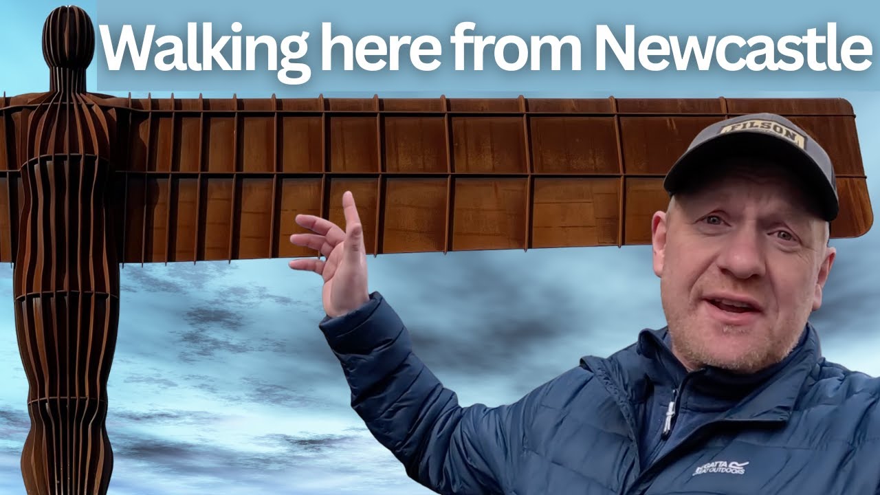 Can I walk from St James' Park to The Angel of the North via another iconic location?