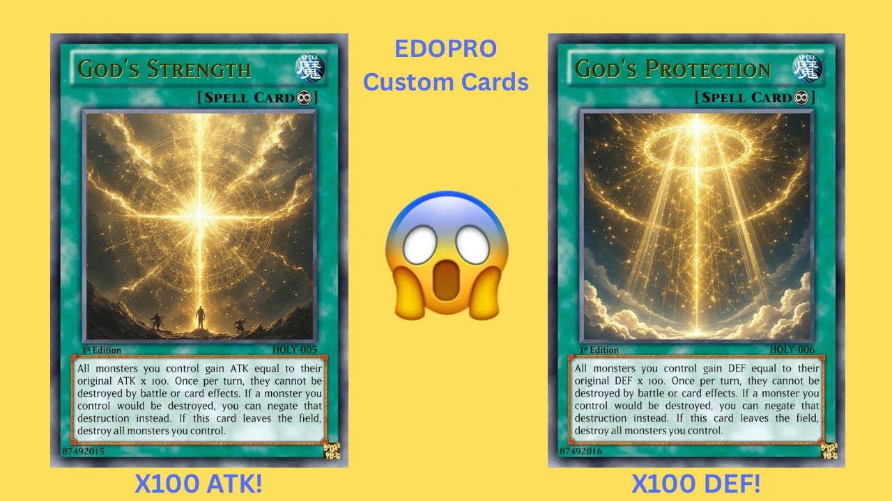 EDOPRO Custom Cards - God’s Protection and God’s Strength (LEGAL)