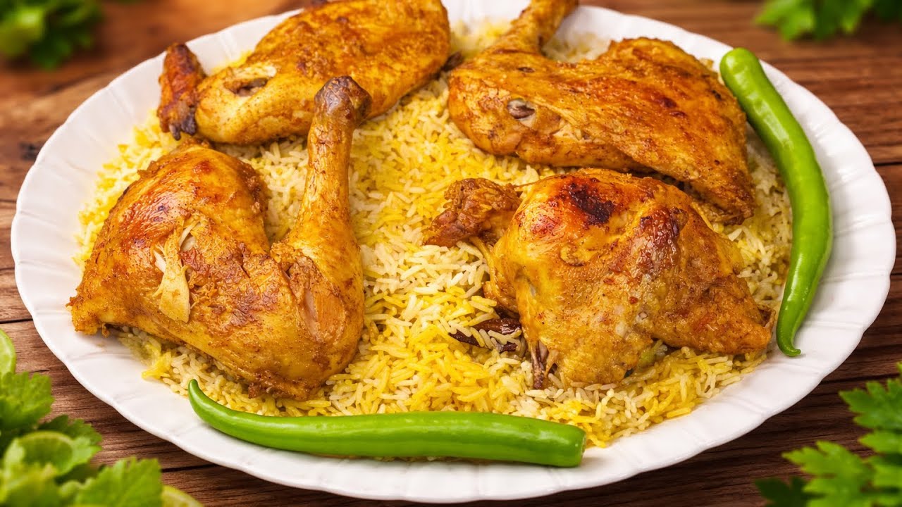 طريقة بسيطة وسريعة لعمل مندى الفراخ فى الفرن