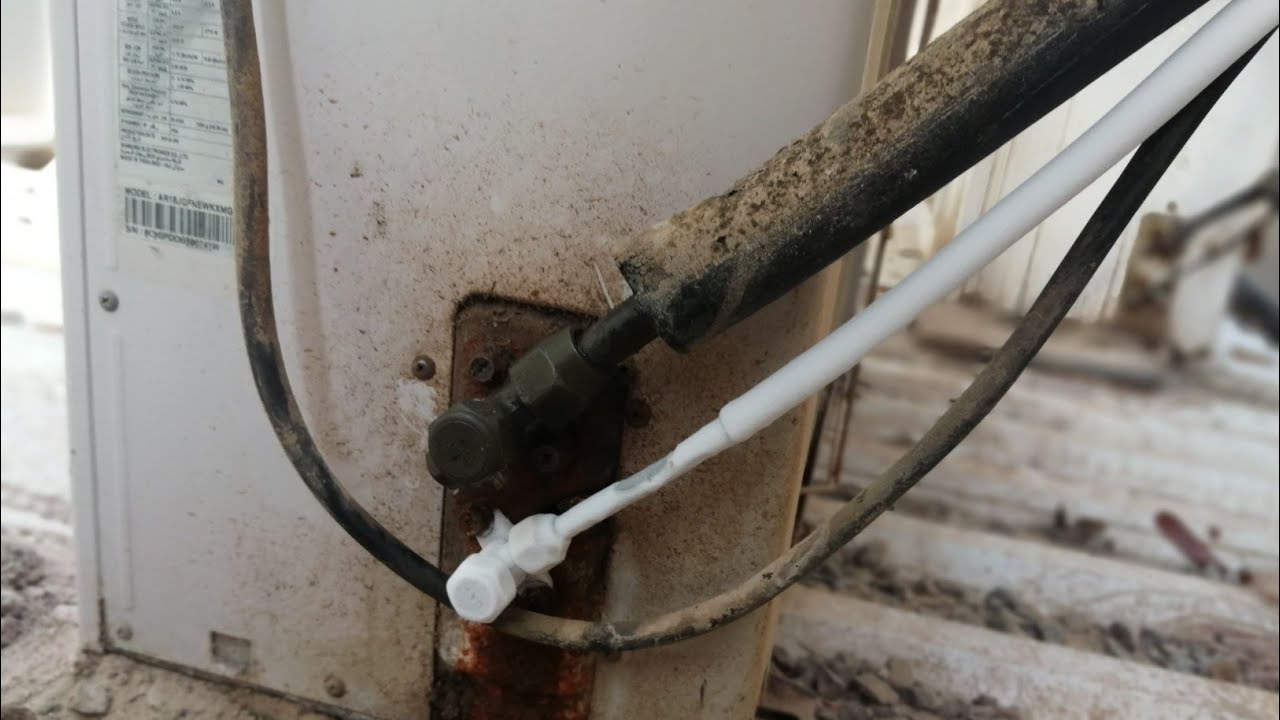 اسباب وحلول مشكل تتليج ماسورة الطرد للمكيفات السبلت Solutions to snow problems in air condition
