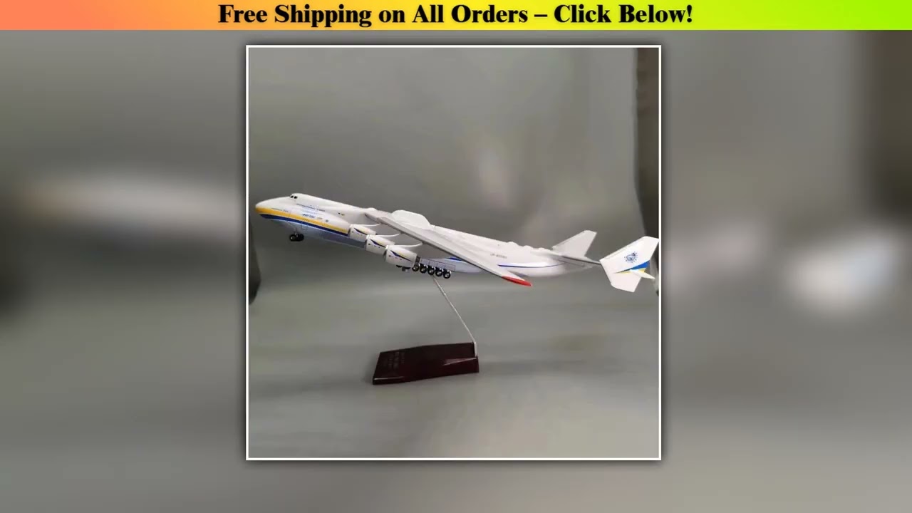42CM 1/200 Scale For Antonov AN-225 Mriya Transport Aircraft Simulation Airplane Resin Plastic
