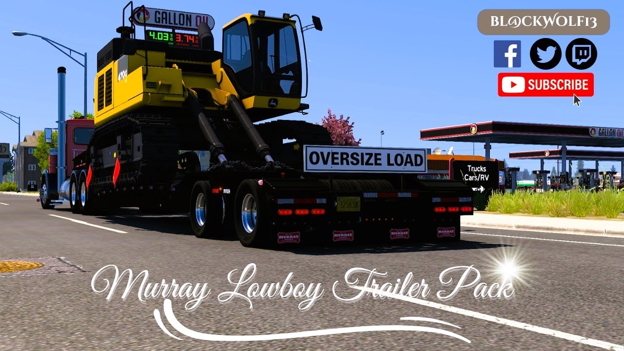 ATS Mods 4K★ 1.50 | Murray Lowboy Trailer Pack V1  American Truck Simulator