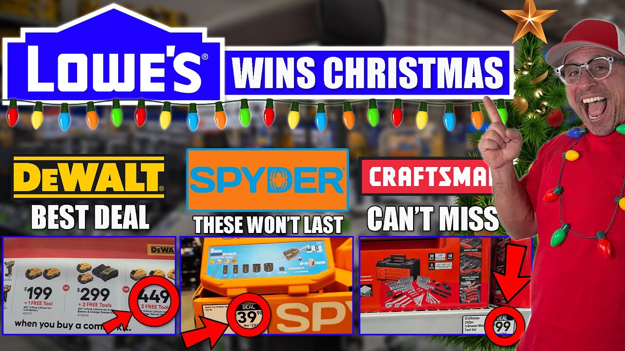 Lowe&rsquo;s LOST THEIR MIND on Tool Deals - DeWALT, Spyder, Craftsman & MORE!