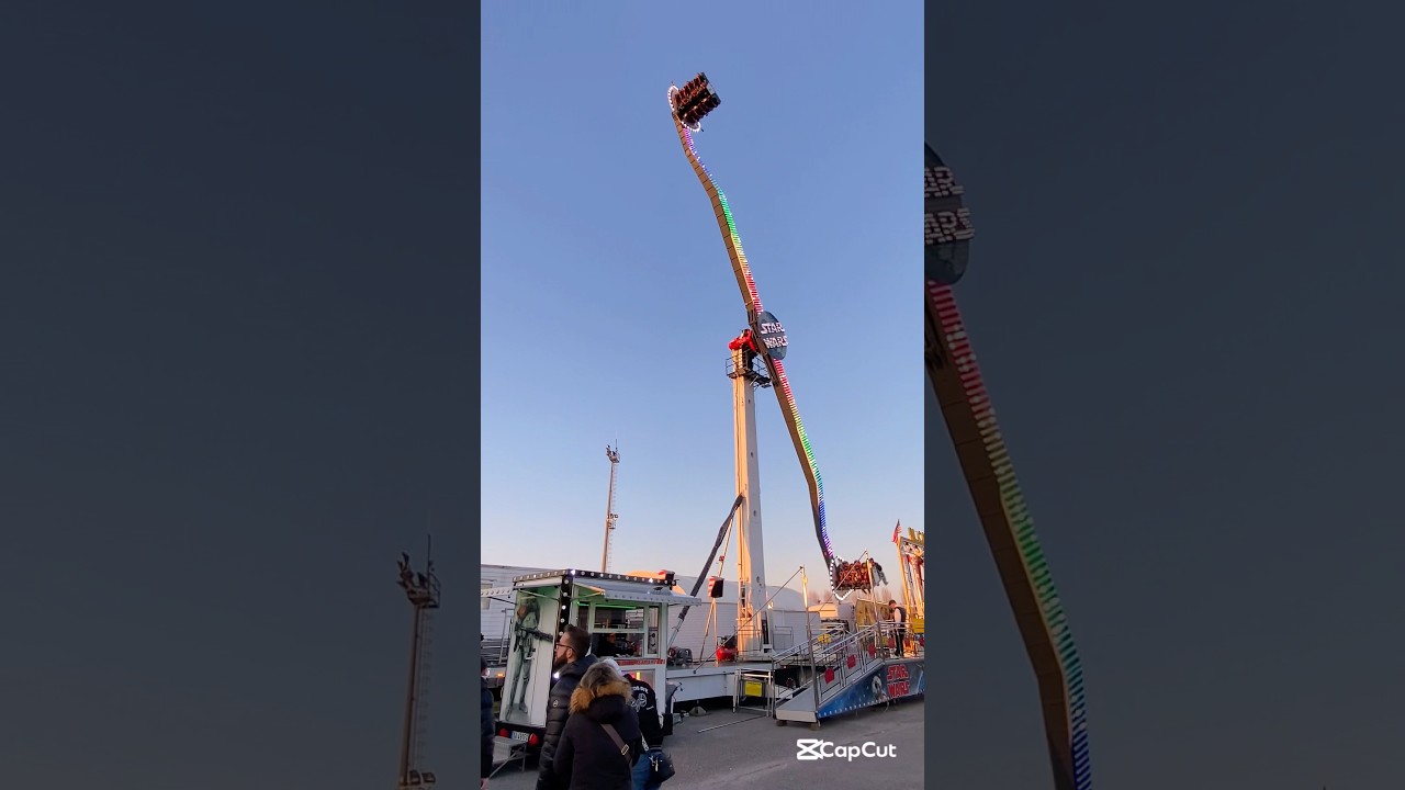 Flying carousel ride at the fair, do you want to ride?