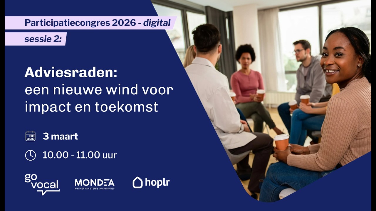 Sessie 2 Participatiecongres 2026 | Adviesraden: een nieuwe wind