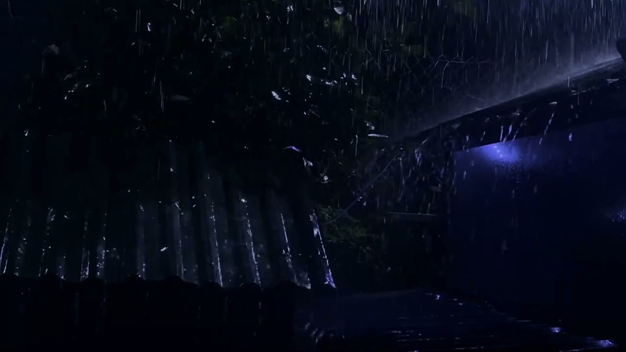 Heavy Rain and Thunder Sounds for Sleeping | Fall Asleep Fast with Night Rain and Deep Sleep