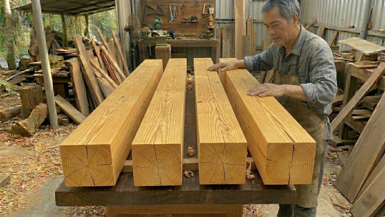 Do You Really Want a Pine Wood Project? Watch a Carpenter Build Fascinating Furniture from Pine