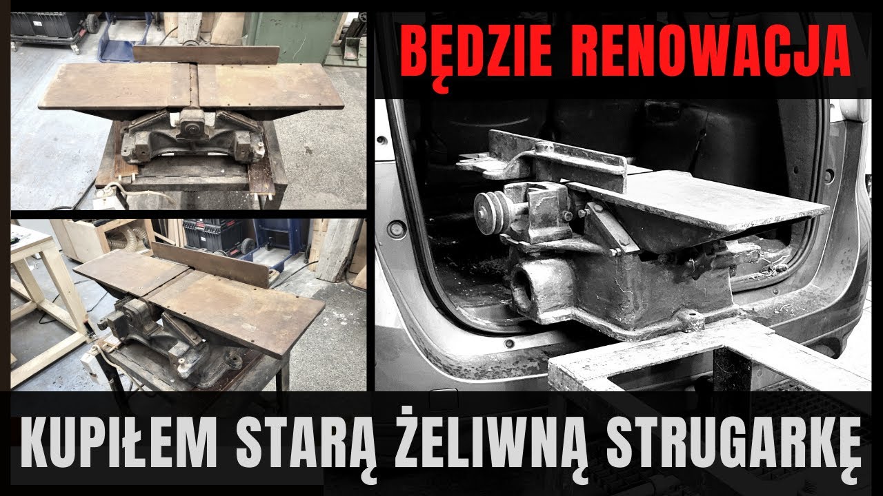 KUPIŁEM STARĄ MASYWNĄ ŻELIWNĄ STRUGARKĘ - ROZKRĘCAM JĄ NA CZĘŚĆI  / BĘDZIE RENOWACJA