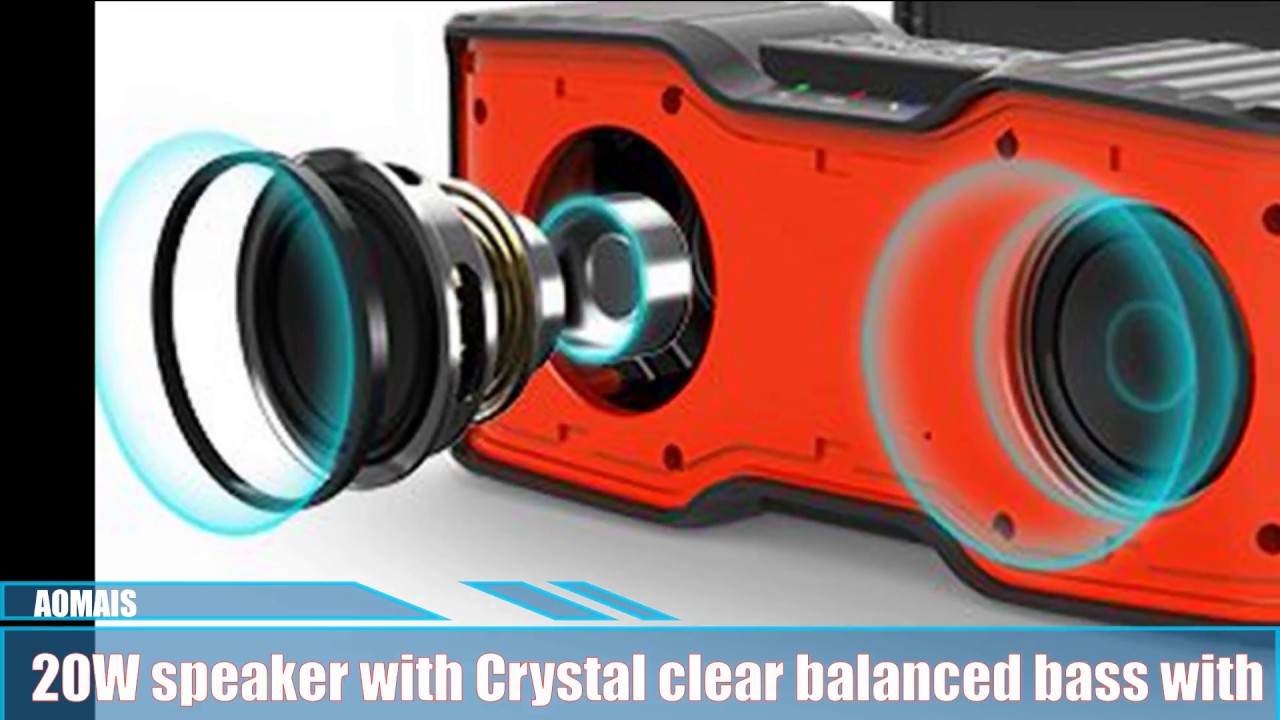 Portable Wireless Bluetooth Speakers - Aomais Sport II