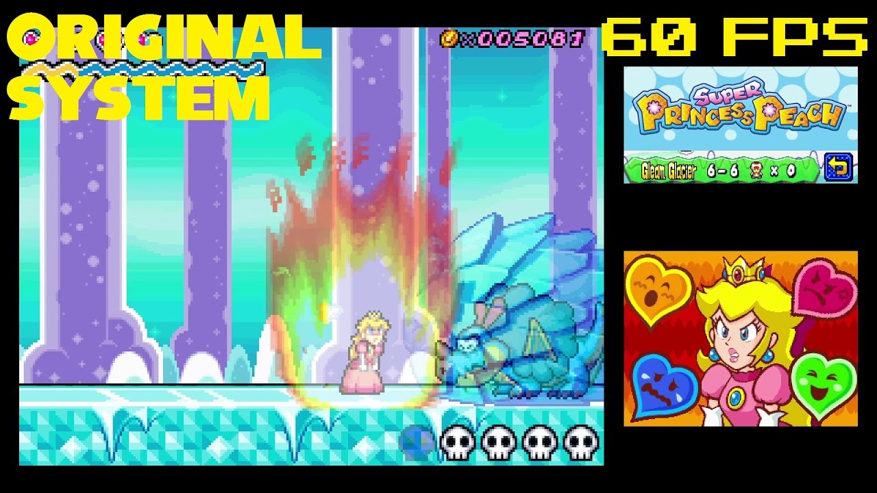 37. (Native 60 FPS DS) Gleam Glacier 6-6 (Boss) - Super Princess Peach