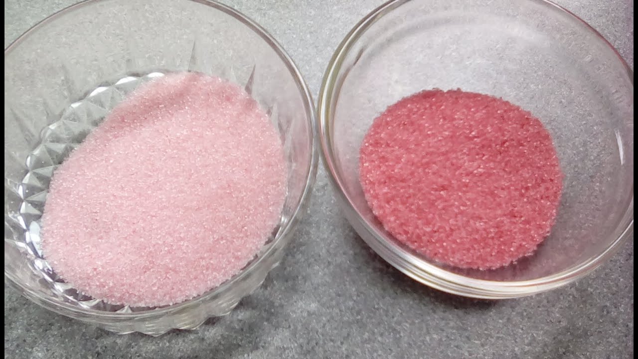 Easy! How to make Pink Coloured Sugar!!