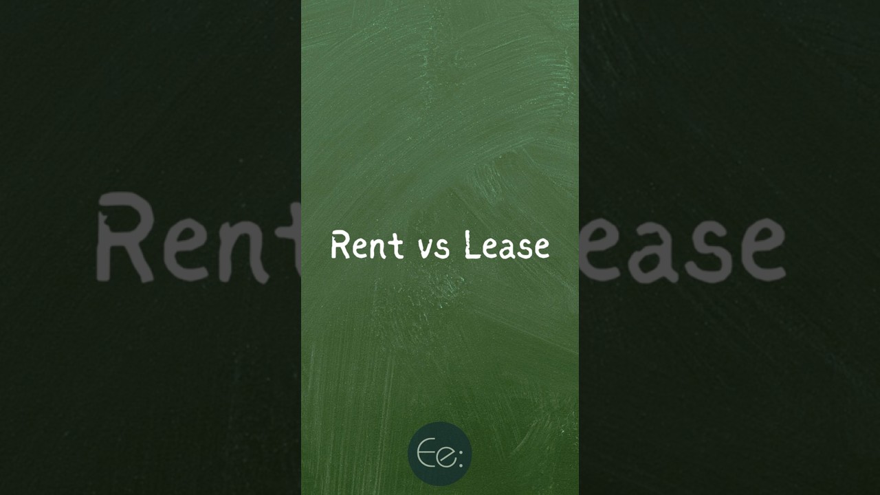 Rent vs Lease 🏠 What&rsquo;s the Difference? by English explained #words #difference #meaning #explained