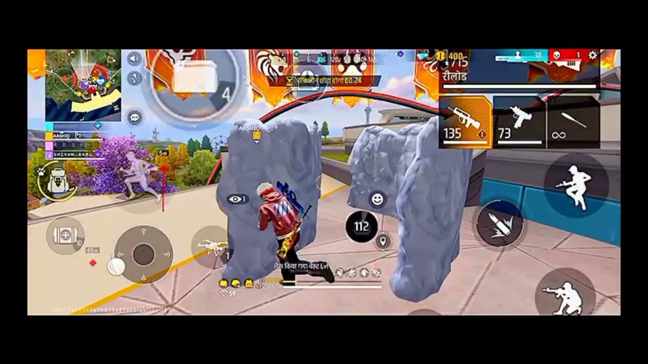 Fastest rush in free fire😈 |m590 master gameplay🔥