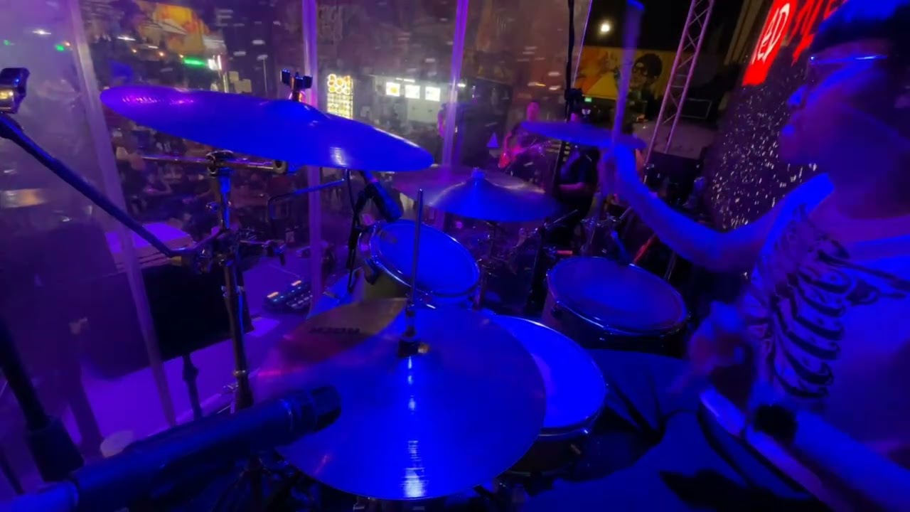Muse - Glorious (drum cam cover) Red Alert live singapore