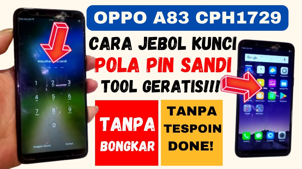 CARA FACTORY RESET OPPO A83 LUPA KUNCI⁉️ TANPA BONGKAR, TANPA TESPOIN, TOOL GERATIS‼️