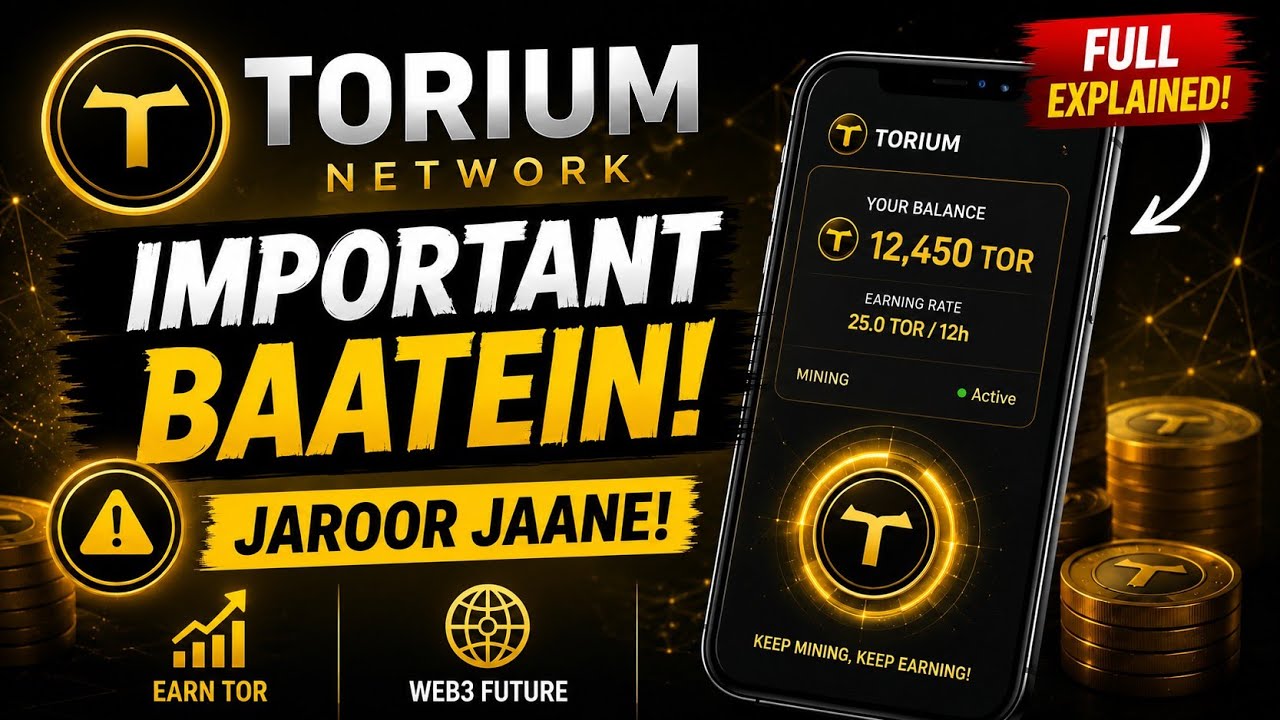 Torium Network Full Explained | Mining TOR & Important Updates