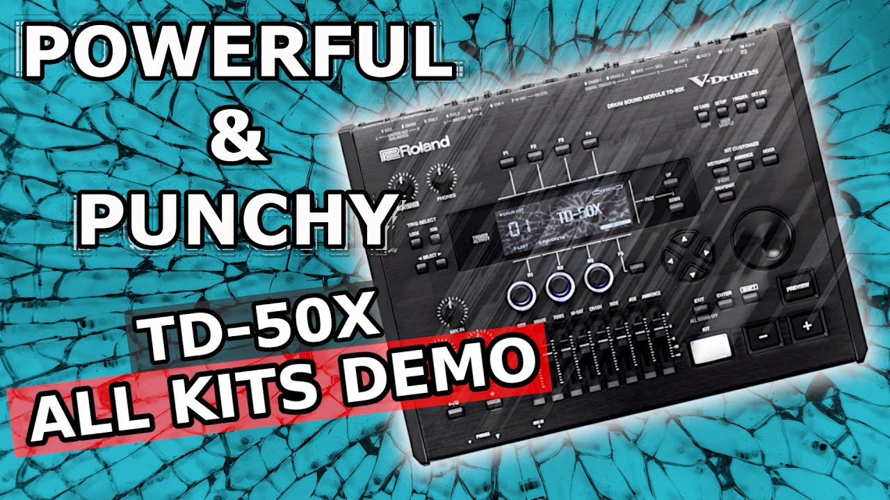 Roland TD-50X POWERFUL & PUNCHY Custom Kits Expansion Pack for Modern Rock & Metal  w/ Samples